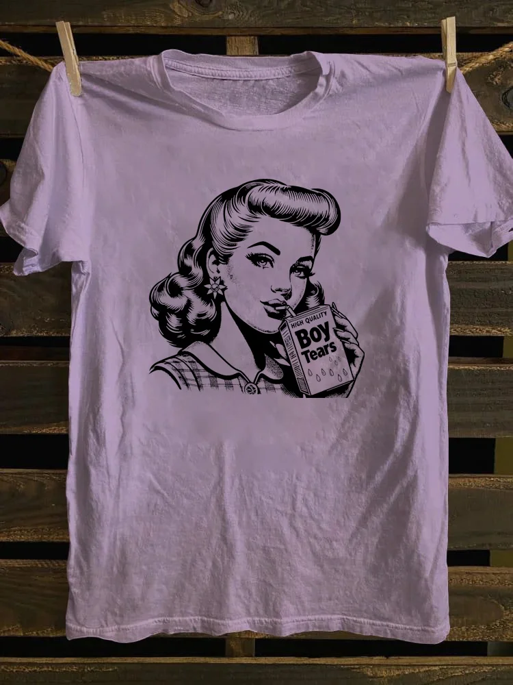 Boy Tears Retro T-shirt