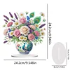 Diamond Painting Acrylic Flowers in a Vase Desktop Diamond Painting Art Kits