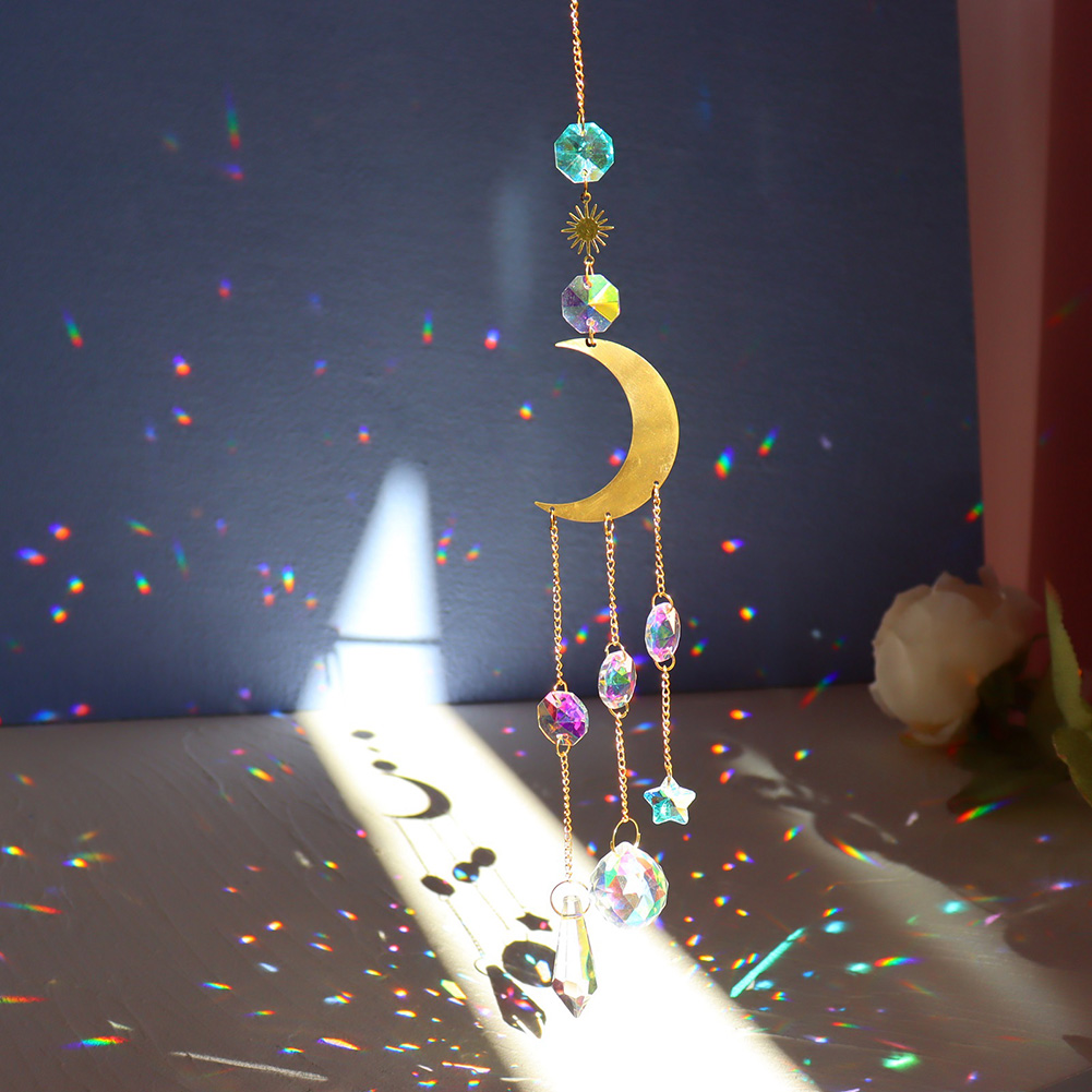 

Sun Moon - Art Crystal Suncatcher, 501 Original