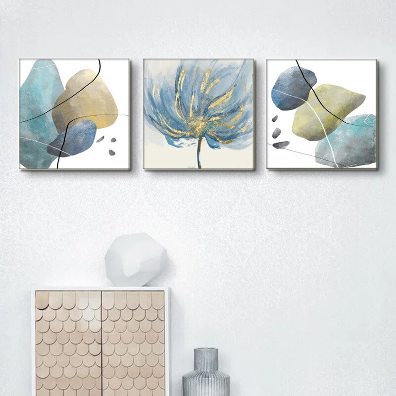 Triple Painting Modern Scenery Decorative Painting Oil Painting Living Room Hanging Painting Wall Art For Home Decor No Frame