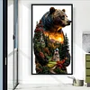 Silhouette Bear-11CT Stamped Cross Stitch 40*70cm(Big Size)