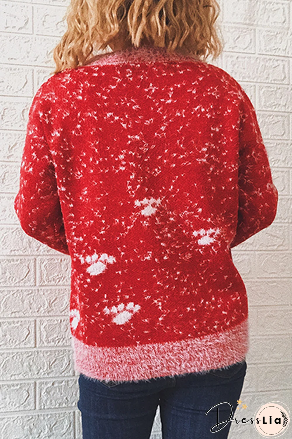 Casual Wapiti Split Joint  Contrast O Neck Tops