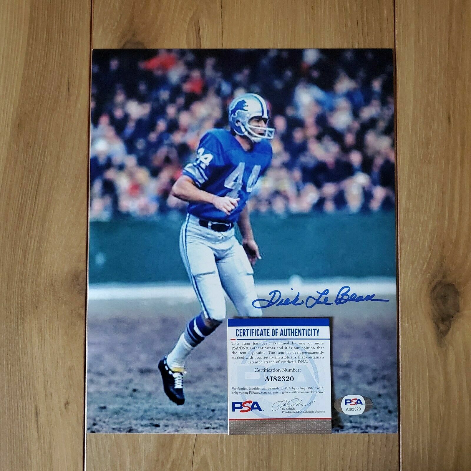 Dick LeBeau signed Detroit Lions 8x10 autographed Photo Poster painting PSA COA