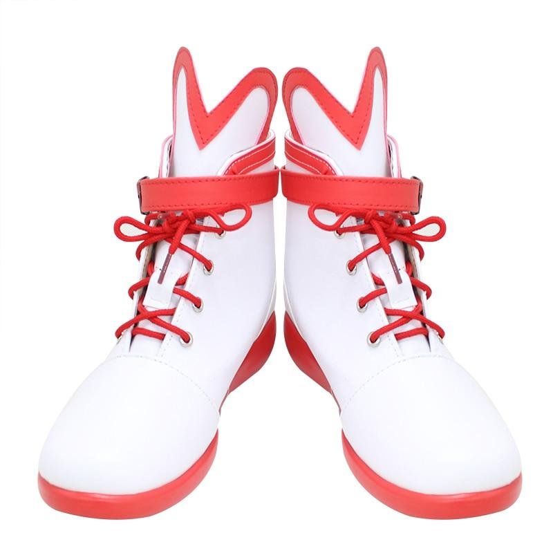 Brdwn Kizuna AI Womens AI Channel 3rd Anniversary Chinese style Cosplay Custom Flat Shoes Short Boots