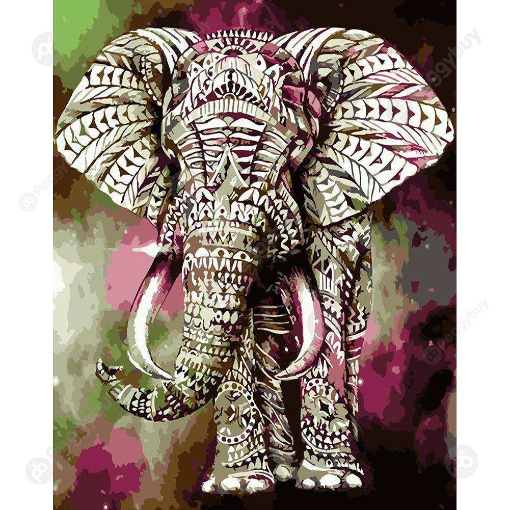 

40*50CM Paint By Numbers-Elephant, 501 Original