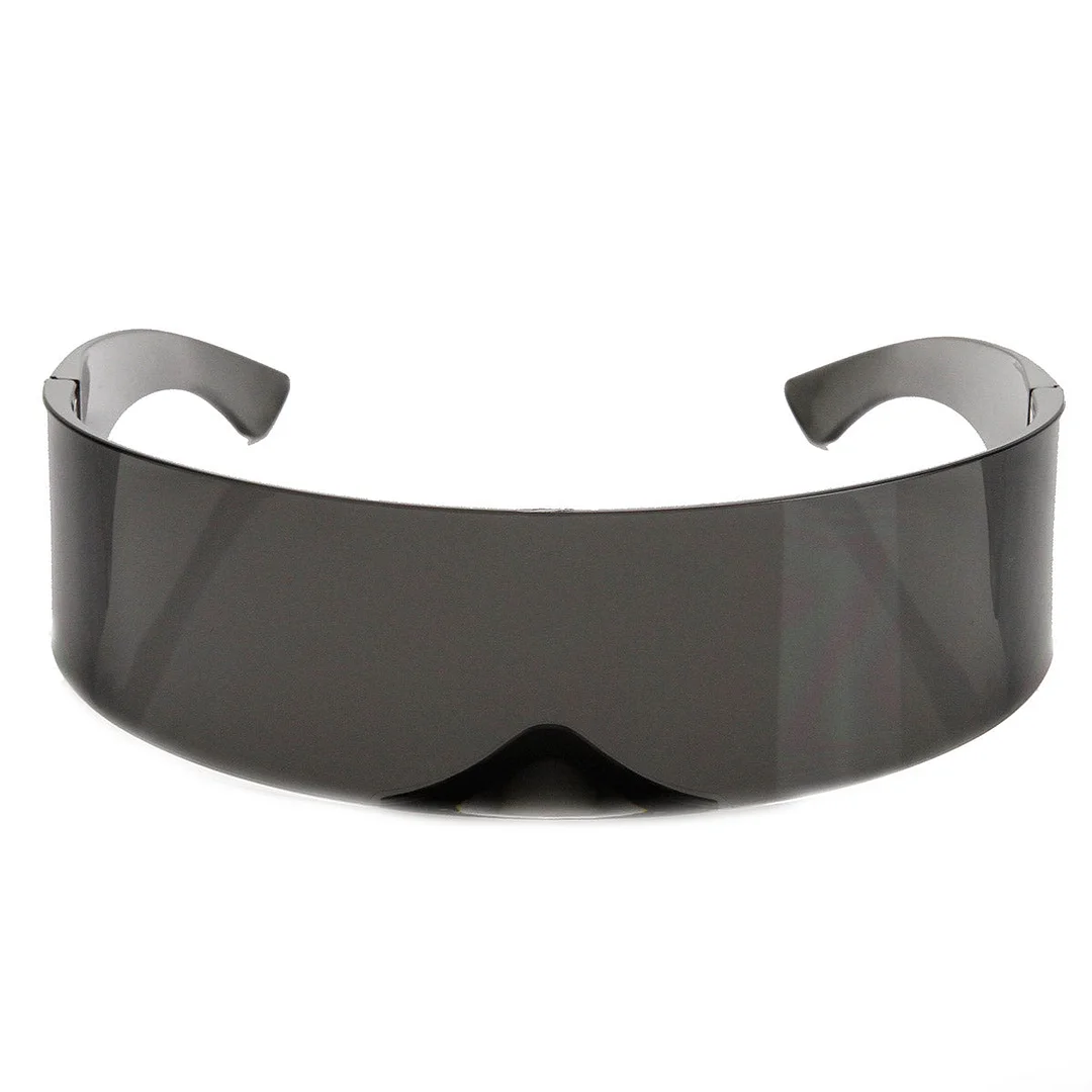 Futuristic Wrap Around Monoblock Shield glasses