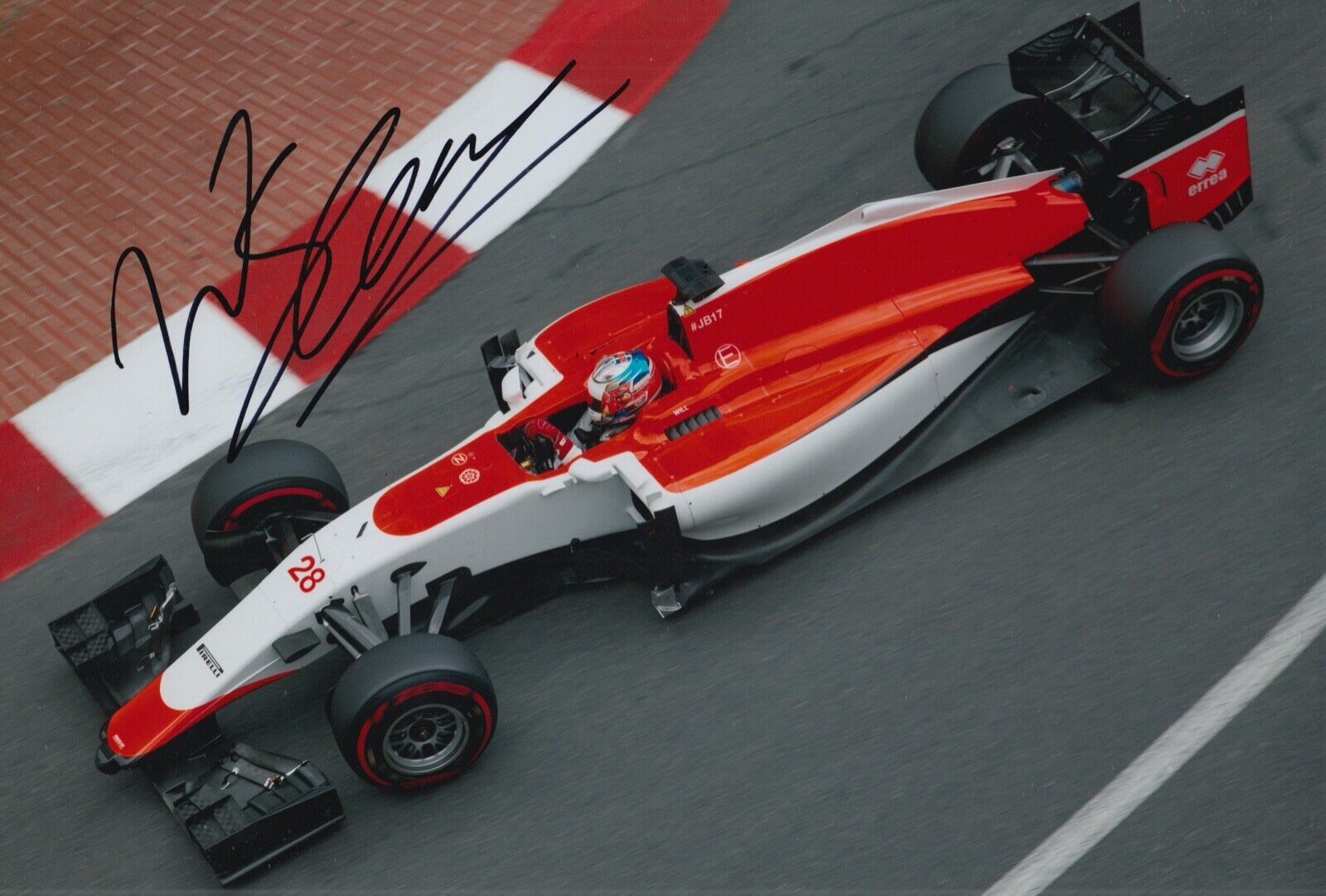 Will Stevens Hand Signed 12x8 Photo Poster painting F1 Autograph Manor Marussia 3
