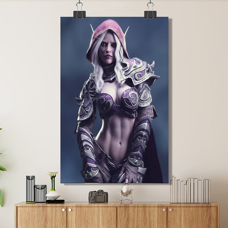 World Of Warcraft - Sylvanas Windrunner /Custom Poster/Canvas/Scroll Painting/Magnetic Painting