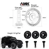 AMK TRX4 Overdrive Bevel Gear, 33T/12T Ring Gear Pinion Gear for 1/10 RC Car T-raxxas TRX4 TRX6 Bronco Chevrolet Sport Upgrade