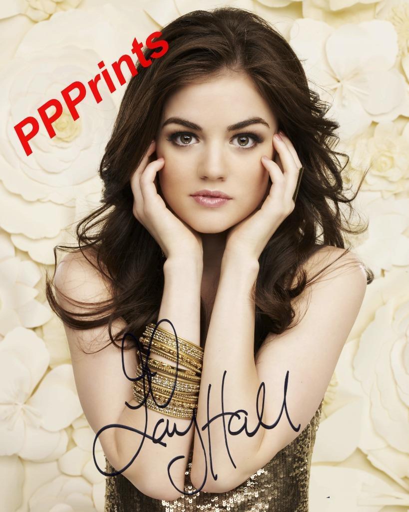 LUCY HALE SIGNED AUTOGRAPHED 10X8 REPRO Photo Poster painting PRINT pretty little liars