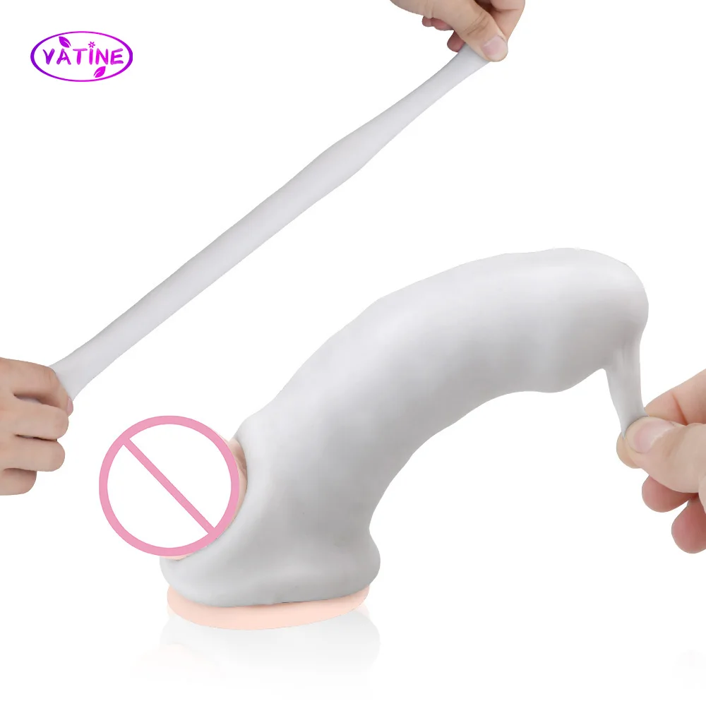 Strapon Penis Enlargement Extender Condom For Men 