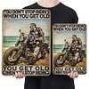 Old Man Riding - Vintage Metal Signs - 20*30cm/30*40cm