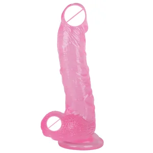 Pure Passion 7.5-Inch Silicone Dildo with Strong Suction Cup