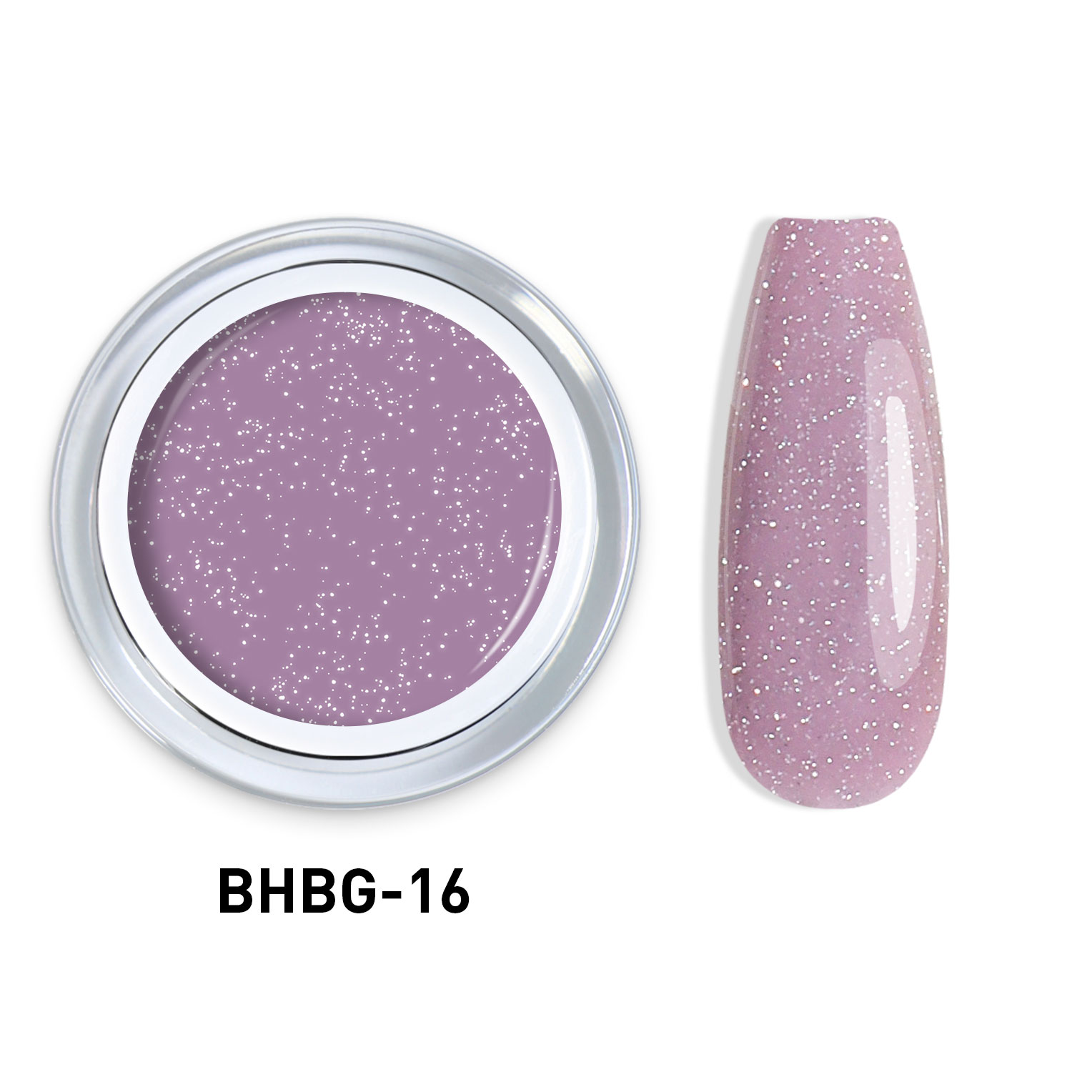 GLITTER HARD BUILDER NAIL GEL 10g |BHBG-16