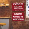 2pcs - Warning- Vintage Metal  Sign (8*12Inch) 