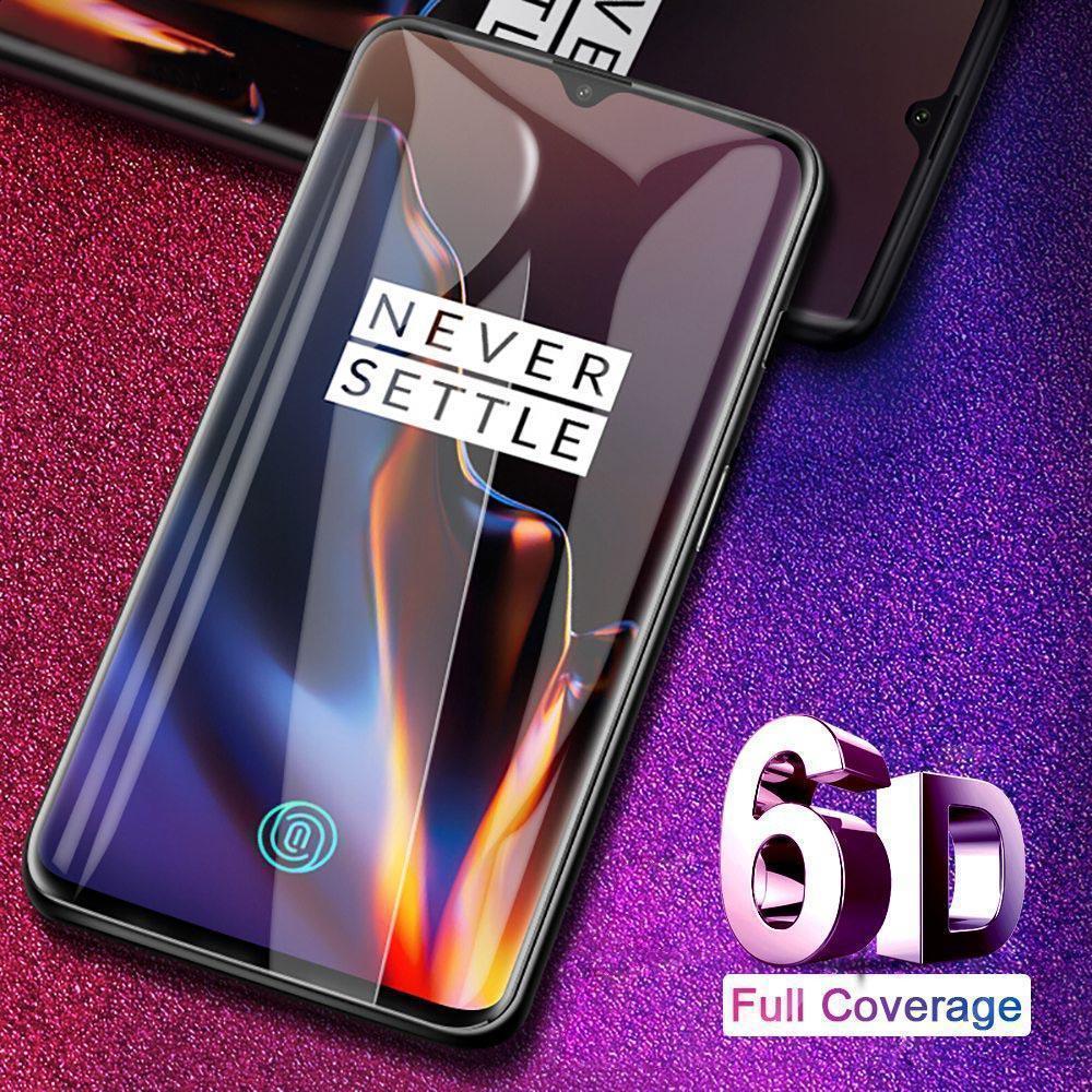 2 Packs 6D Full Coverage Tempered Screen Protector Film for Oneplus 6 6T 5T