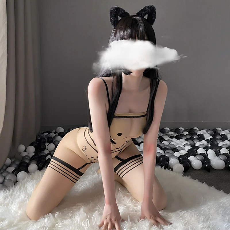 Billionm OJBK Open Crotch Lingerie Bodystockings Erotic Temptation Transparent Underwear Costumes Sexy Lingerie Bodysuits One-Piece Suits