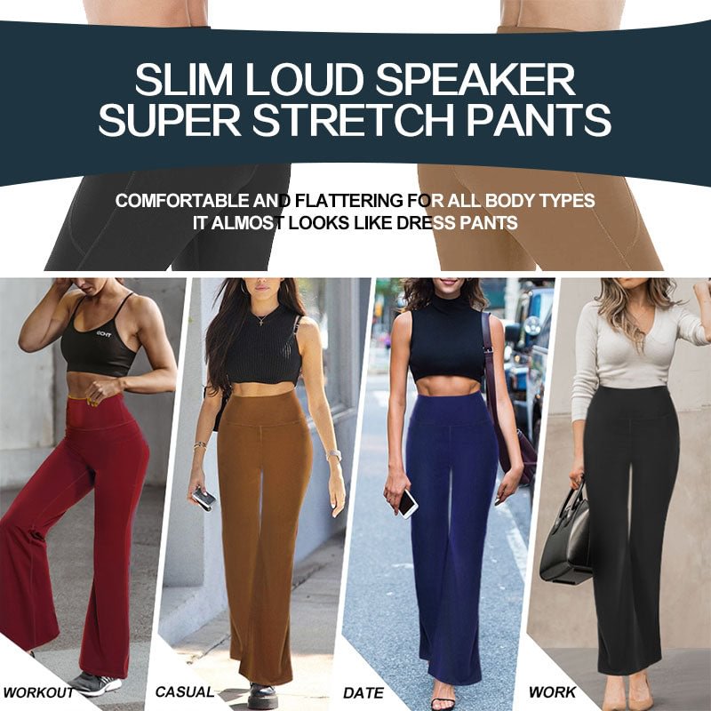 Super Stretch Slim Fit Flared Pants