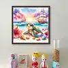 Sea Turtles-11CT Stamped Cross Stitch 40*40cm/15.75*15.75in