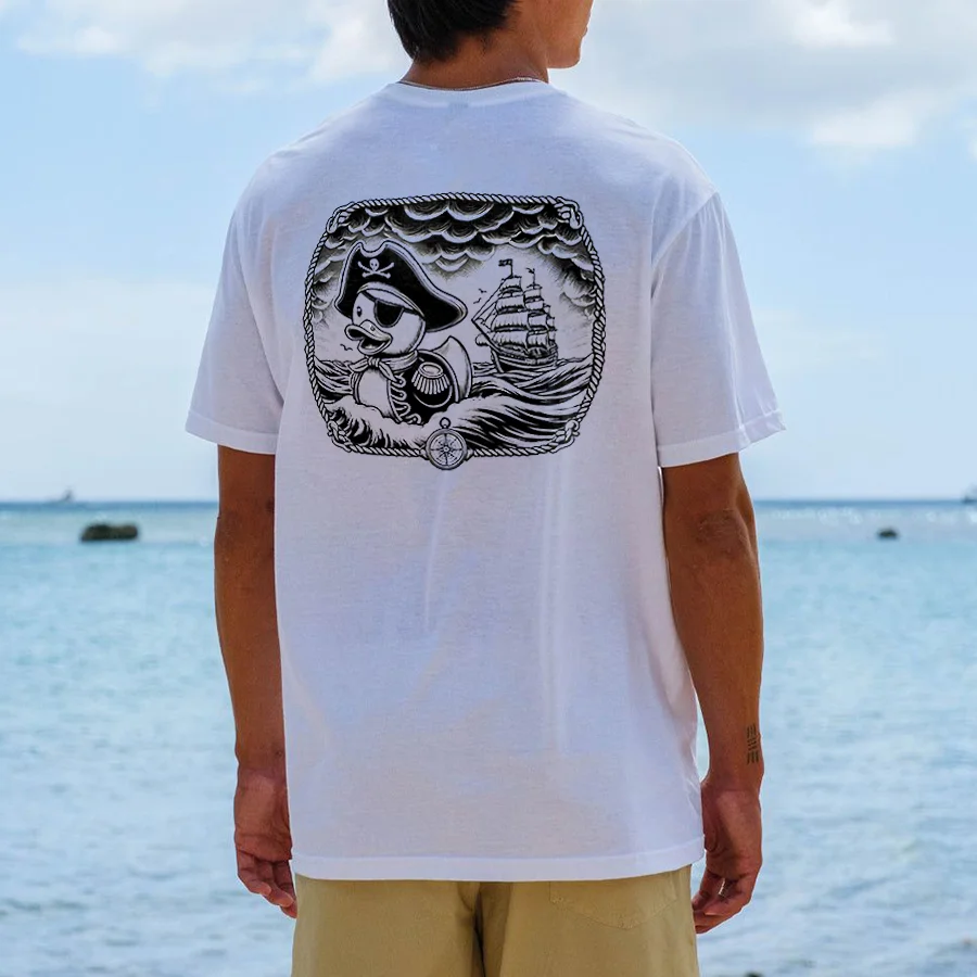Pirate Duck Printed Men's T-shirt