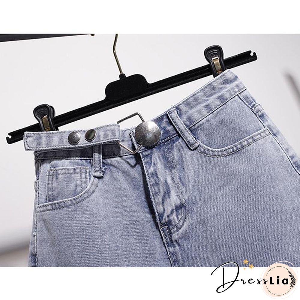 Fashion Patchwork Blouse+Denim Shorts P11619