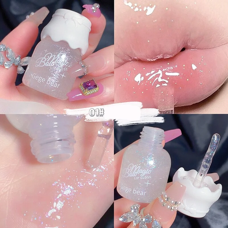Back to school guide Glitter Lip Oil Moisturizing Nourishing Anti-wrinkle Lip Care Mask Anti-cracking Smooth Lipgloss Repair Fine Lines Lip Balm