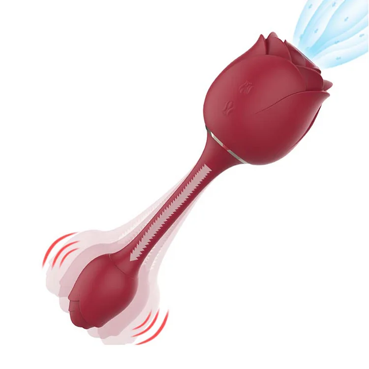 Rose Sex Toy Of Couple Oral Licking Stimulate Masturbate Adult Toys Massager For Women