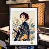 A3 & 4K Size Bishounen Tanjiro Kamado Decorative Painting - Demon Slayer: Kimetsu no Yaiba - HuangGua Studio
