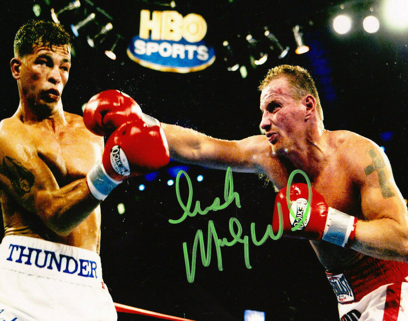 IRISH MICKY WARD SIGNED AUTOGRAPH Photo Poster painting BOXING HBO SPORTS 8X10 COA ARTURO GATTI