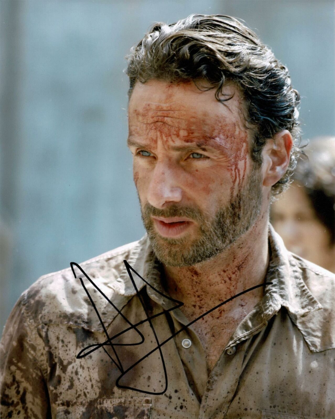 Andrew Lincoln Signed 10X8 Photo Poster painting Walking Dead GENUINE SIGNATURE AFTAL COA (5533)