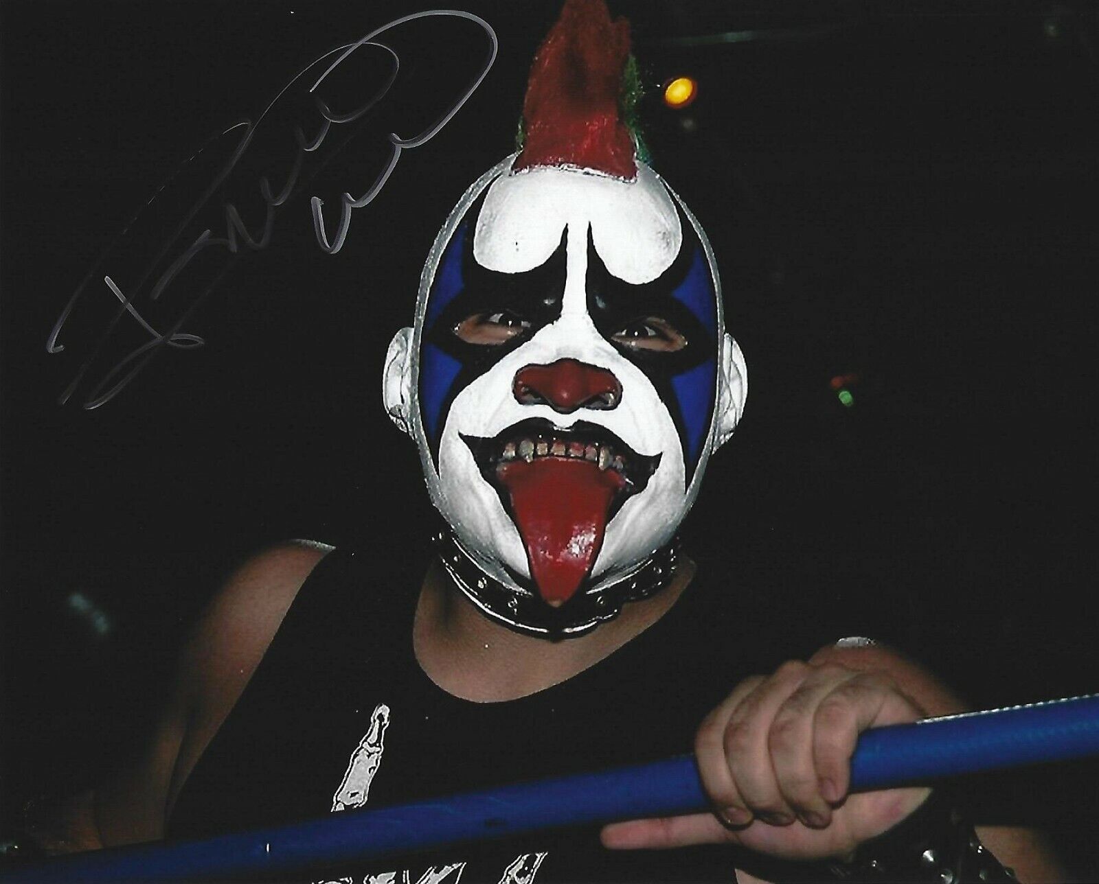 Psycho Clown Signed 8x10 Photo Poster painting AAA Lucha Libre Pro Wrestling Picture Autograph 2