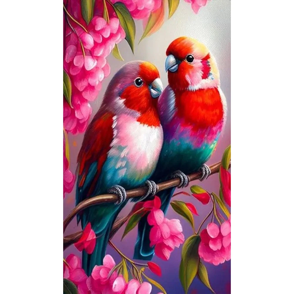 Big Size Round Diamond Painting - Birds(40*70cm)