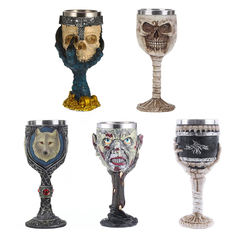 

Coolest Gothic Resin Skull Goblet Retro Claw Wine Glass Cocktail Glasses, Rs-8007, 501 Original