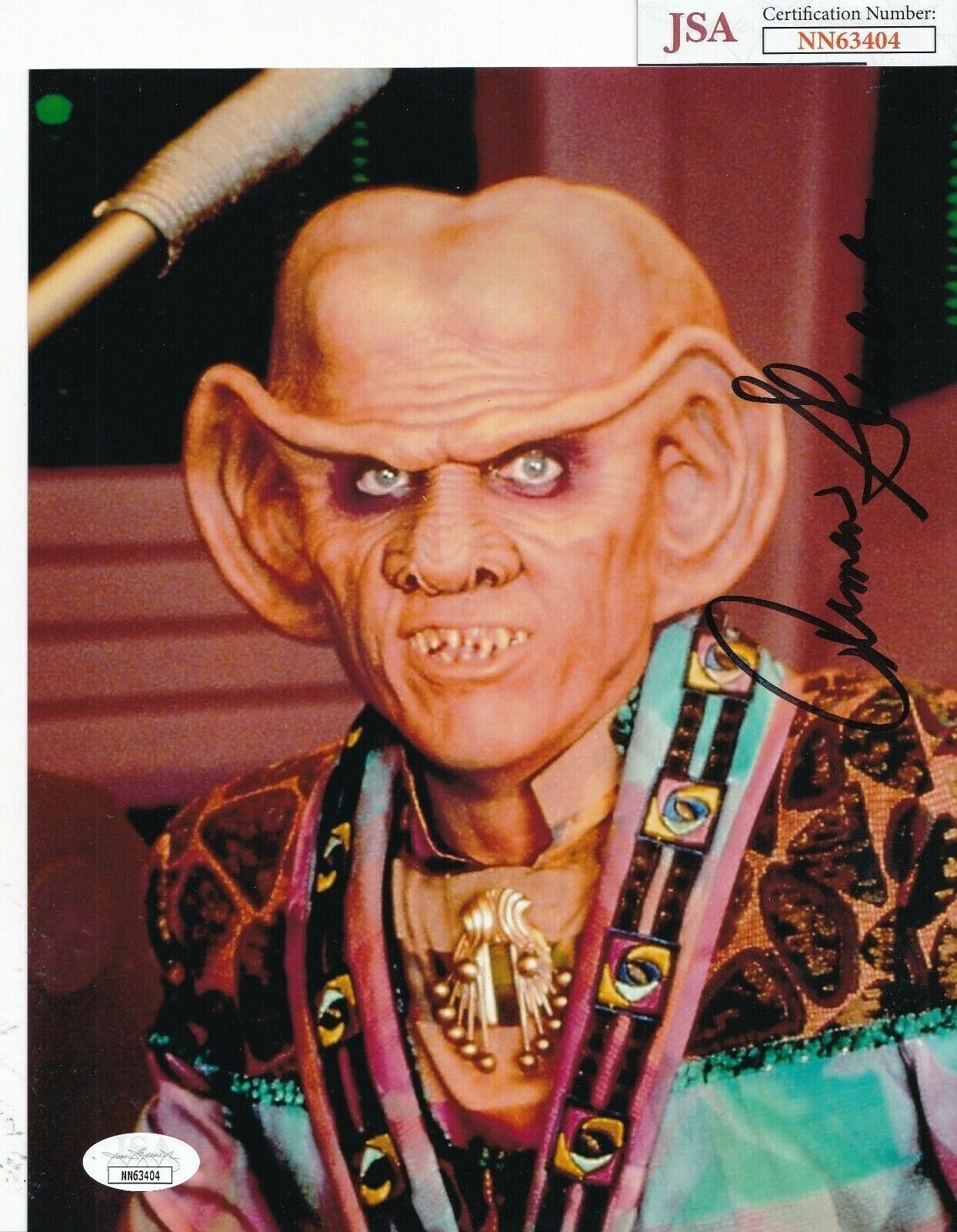 ARMIN SHIMERMAN signed (STAR TREK) Quark autographed 8X10 Photo Poster painting JSA NN63404