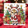 >SALE<6Pcs Merry Christmas Diamond Painting Greeting Card for Holiday Party Favors