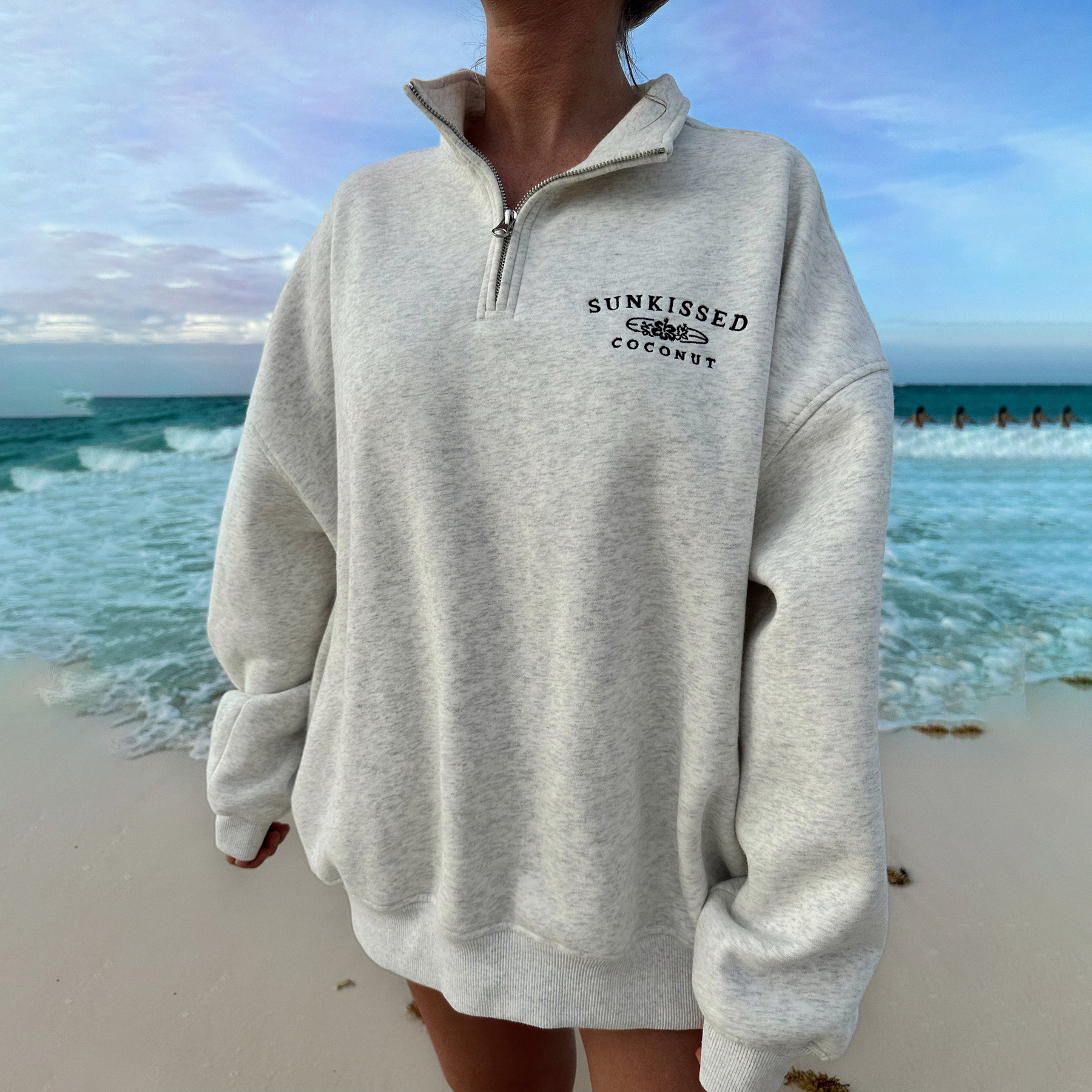 Girl's QUARTER ZIP SWEATSHIRT