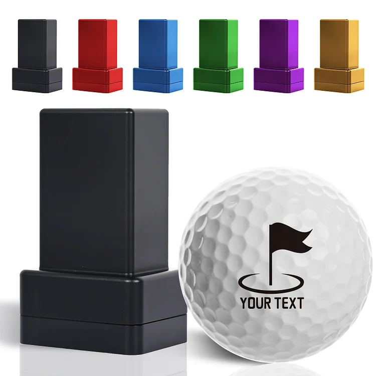 Hatchaa Custom Golf Ball Stamp, Self-inking Golf Ball Personalized Stamp with Monogram Name, Durable Waterproof Golf Ball Marking Tool to Identify Golf Balls, Gift for Golf Lover Men, Dad, Husband