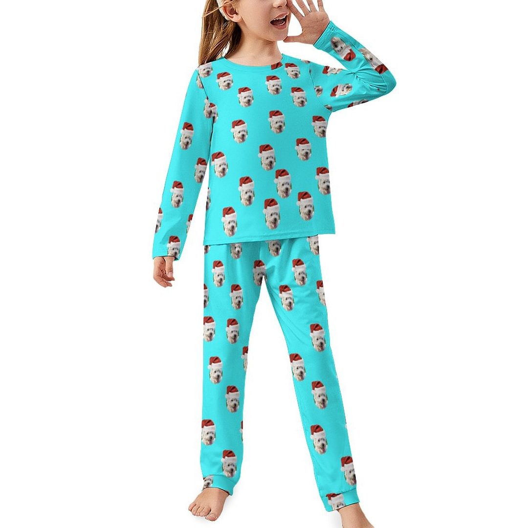 Custom Christmas Photo Pajama Set for Girls