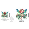 (US Only)2pcs Butterfly Fairy 2D Flat DIY Green Butterfly Fairy Hanging Diamond Art Kits