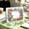 Diamond Art Painting 2027 Desk Calendar Non-Fading DIY Diamond Painting Calendar Ornament Multi Purpose DIY Resin Paintings Desks Kit for Office Home Interior Decoration (flowers)