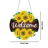 DIY Diamond Dots Art Double Sided Effect  Cool Home Garden Decoration (Sunflower Welcome)