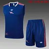 2025/2026 Arsenal Pre-Match Training Colorful Blue Vest+Shorts Football1:1 Thai Quality