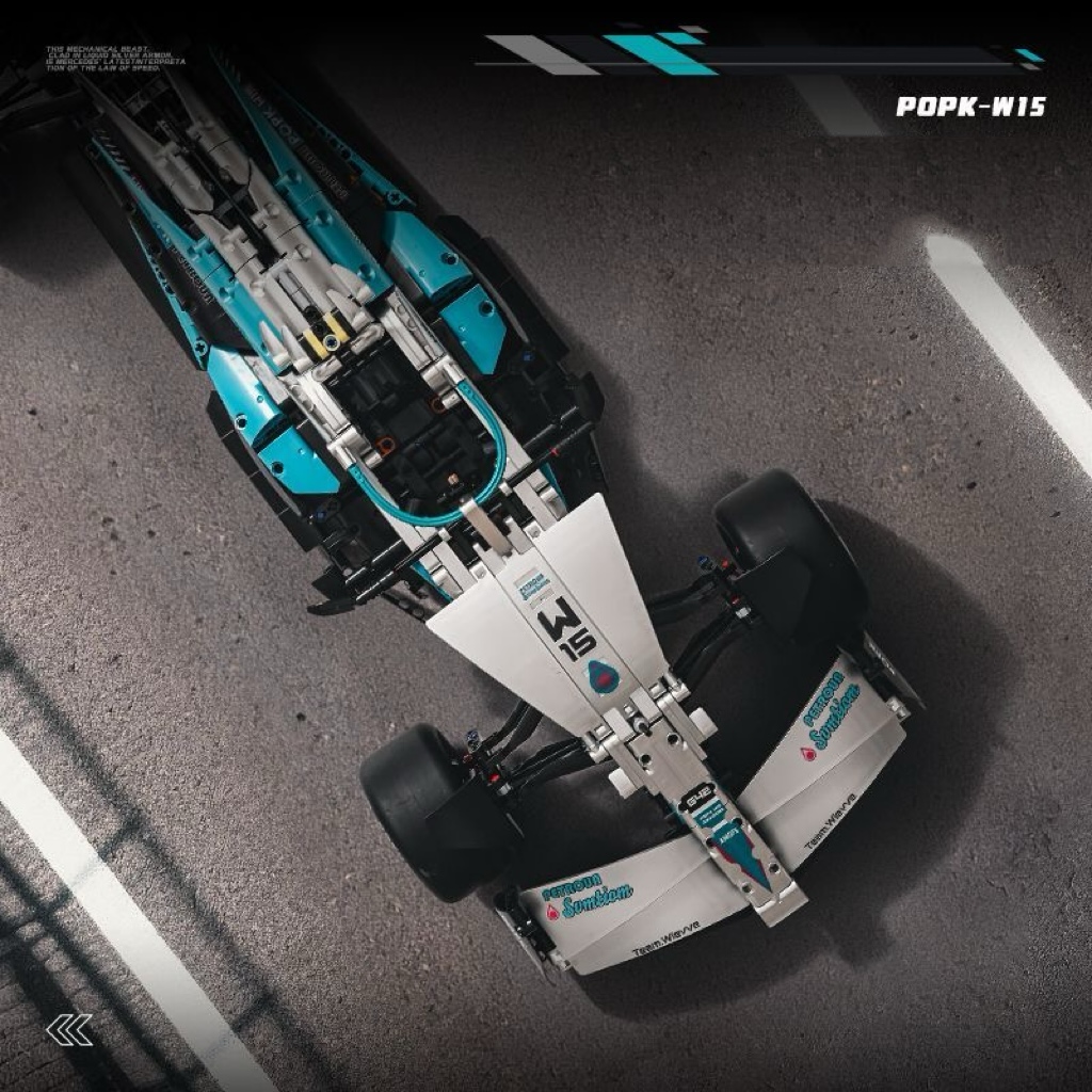 2025 Not Lego Technic NEW  Mercedes F1 W15 1936PCS Performance Building Blocks Super Sports Car Assembly Model Vehicle Toys Bricks for Kids Gifts