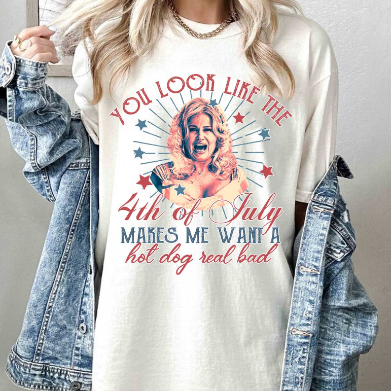 Loveyoufancy 4th Of July Makes Me Want A Hot Dog So Bad Shirt