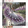 Dancing on ice girl - peinture au diamant de forme sp&eacute;ciale - 30*30cm