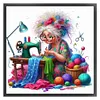 Sewing Old Lady-11CT Stamped Cross Stitch 40*40cm/15.75*15.75in tapestrymarket