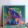 Colorful Pterosaur - 11CT Stamped Cross Stitch - 40*40cm - Dragon
