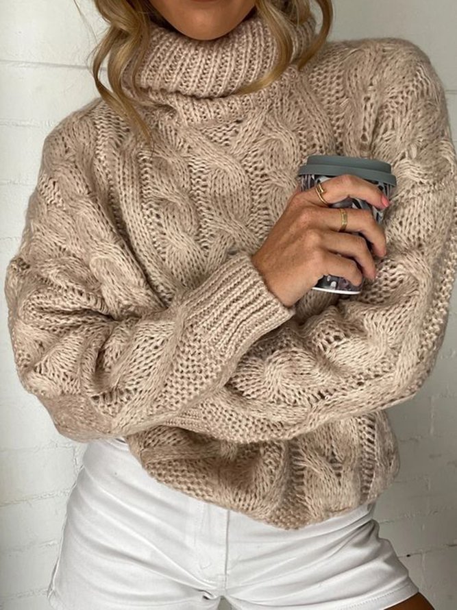 Guipure Casual Jacquard Sweater S202- Fabulory
