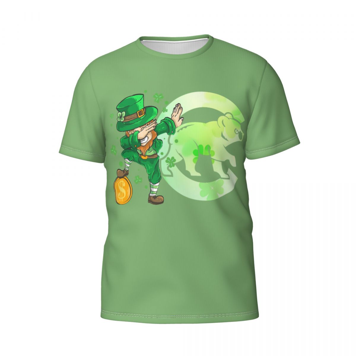 Chicago Cubs St Patrick's Day Dabbing Leprechaun T-Shirt Men's