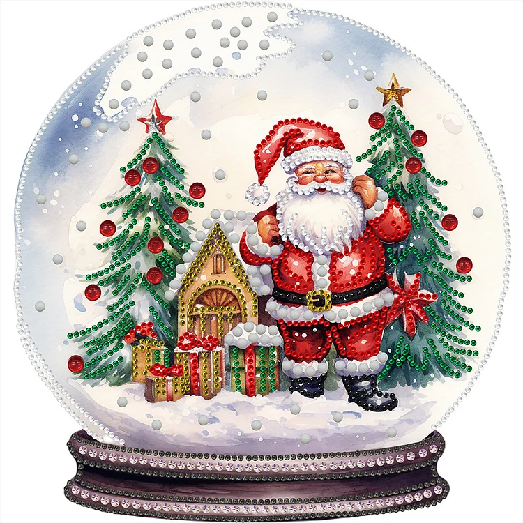 Partial Special-Shaped Diamond Painting - Christmas Crystal Ball 30*30CM